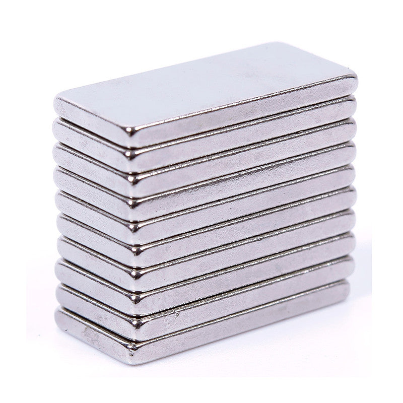 10Pcs Stable Strong Block Cuboid Fridge Magnets Rare Earth Portable Neodymium 20x10x2mm 64072