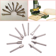 10pcs 1/8"Inch SHANK HSS TITANIUM ROUTER BITS FIT DREMEL Foredom Rotary Tool Set 70939