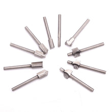10pcs 1/8"Inch SHANK HSS TITANIUM ROUTER BITS FIT DREMEL Foredom Rotary Tool Set 70939