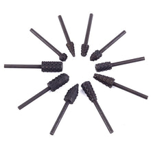 10pcs 1/8"Inch Shank HSS Titanium Router Bits Fit Dremel Foredom Rotary Tool Set 87889