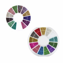 New 12 Colors Glitter Mix Color UV Gel Nail Art Acrylic Set
