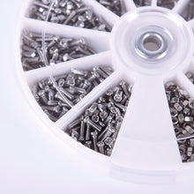 12 Kinds 600Pcs of Stainless Steel Screws Nuts Assortment Kit M1 M1.2 M1.4 M1.6