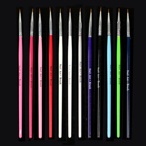 12 pcs Nail Art Design Brush Pen Fine Details Tips Drawing Paint Whale Room