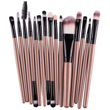 15 pcs Multi-Function Pro Make up Eye Shadow Foundation Eyebrow Lip Brush Makeup Brushes Cosmetic Tool