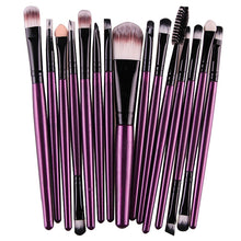 15 pcs Multi-Function Pro Make up Eye Shadow Foundation Eyebrow Lip Brush Makeup Brushes Cosmetic Tool