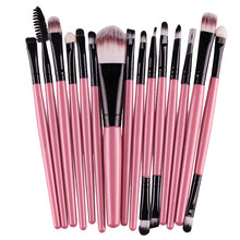 15 pcs Multi-Function Pro Make up Eye Shadow Foundation Eyebrow Lip Brush Makeup Brushes Cosmetic Tool