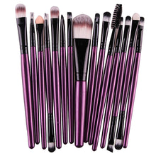 15 pcs Multi-Function Pro Make up Eye Shadow Foundation Eyebrow Lip Brush Makeup Brushes Cosmetic Tool