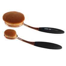 New 2pcss  Powder Makeup Foundation Brush Blend Tools Oval Makeup Cosmetic Cream Puff Powder Blush Make Up Brushes
