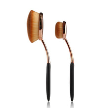 New 2pcss  Powder Makeup Foundation Brush Blend Tools Oval Makeup Cosmetic Cream Puff Powder Blush Make Up Brushes