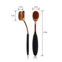 New 2pcss  Powder Makeup Foundation Brush Blend Tools Oval Makeup Cosmetic Cream Puff Powder Blush Make Up Brushes