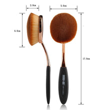 New 2pcss  Powder Makeup Foundation Brush Blend Tools Oval Makeup Cosmetic Cream Puff Powder Blush Make Up Brushes