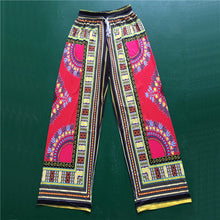 Tribal Print Flare Pants Women Boho Ethnic Wide Leg Palazzo Pants Trousers Plus Size Loose Pantalones Mujer 6 Colors