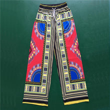 Tribal Print Flare Pants Women Boho Ethnic Wide Leg Palazzo Pants Trousers Plus Size Loose Pantalones Mujer 6 Colors