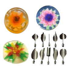3D Jelly Flower Art Tools Russian Tulip Nozzles 3D Gelatin Art Tools Jello Gurbias 10-Piece-Tool Set 92799