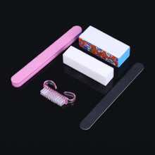 5Pcs Nail Files Rectangular Nail Files Brush Beauty Nail Art Manicure Tools Kit Accessories Styling tools