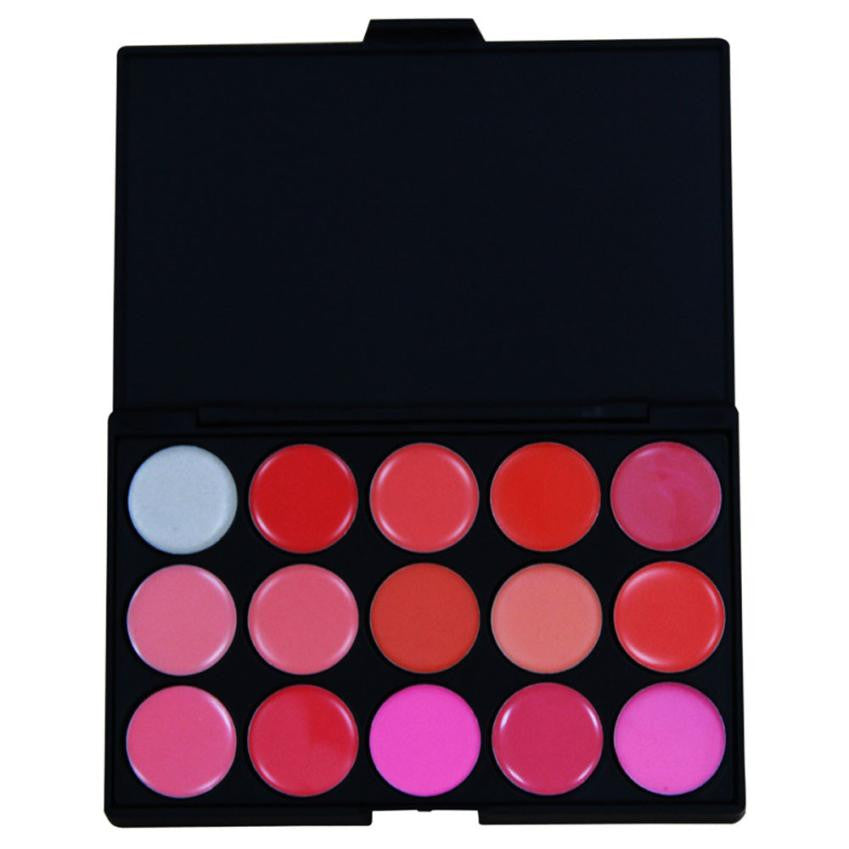 Girl Woman 15 Colors Lip Gloss Palette Makeup Lipstick Palette Lipgloss Lips Lip Pigment