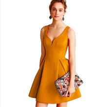 V Neck Little Black Dress Women Elegant Empire Waist Backless Party Dresses Robe Femme Off Shoulder Women Dress