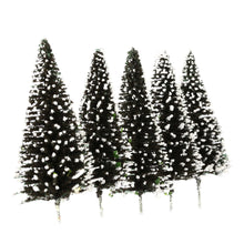Cedar Trees Model 10pcsArchitectural Model for Railroad Layout Beauty Trees Landscape Scenery Diorama Miniatures Model