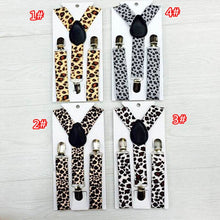 New Children Kids Boy Girls Clip-on Leopard Suspenders Elastic Adjustable Braces PY1 P18