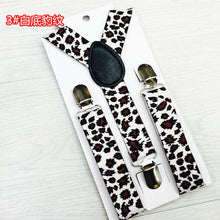New Children Kids Boy Girls Clip-on Leopard Suspenders Elastic Adjustable Braces PY1 P18