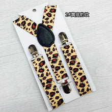 New Children Kids Boy Girls Clip-on Leopard Suspenders Elastic Adjustable Braces PY1 P18