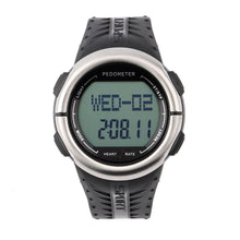 Digital 3D Pedometer Calories Counter Pulsometer Heart Rate Monitor LED Sport Watch