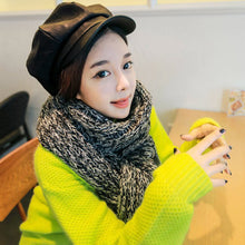 Hats for Women Beret Hat PU Leather Casualcolor Cap Ladies Beret Cap Beanie Hat Black/Red/Camel