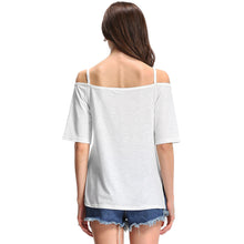 Letter Print Tshirt Women Slash Neck Stripes Tee Shirt Short Sleeves Asymmetric Hem T-shirt Casual Women Tops White