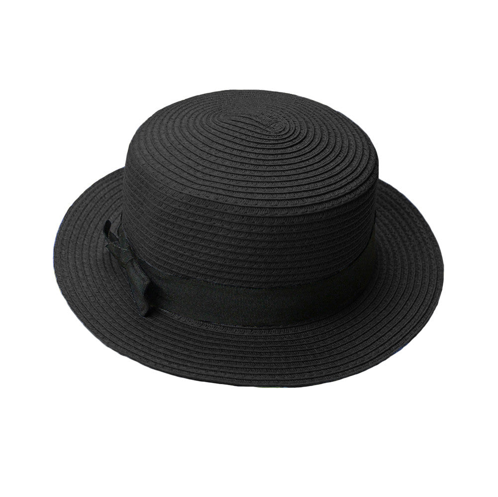 Women Lady Fedora Hat Trilby Bowknot Straw fedora Panama Beach Women Hat feminino