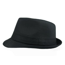 Women Men Hat Curly Floppy Brim British Jazz Hip-Hop Fedora Hat Cap Unisex Black chapeu