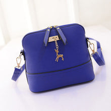 Fashion Women Messenger Bags Ladies Casual Small Shell Leather Crossbody Shoulder Bag Zipper Bag