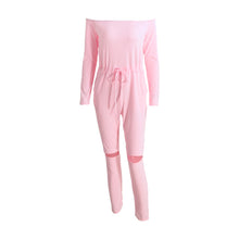 Womens Playsuits Off The Shoulder Slash Neck Casual Bodysuit Elastic Waist Cutout Club Playsuit Rompers