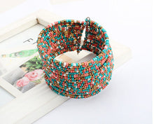 & Women Bohemian Styel Bracelets Beads Beaded Girls Mujer Bracelet Chain Open Design