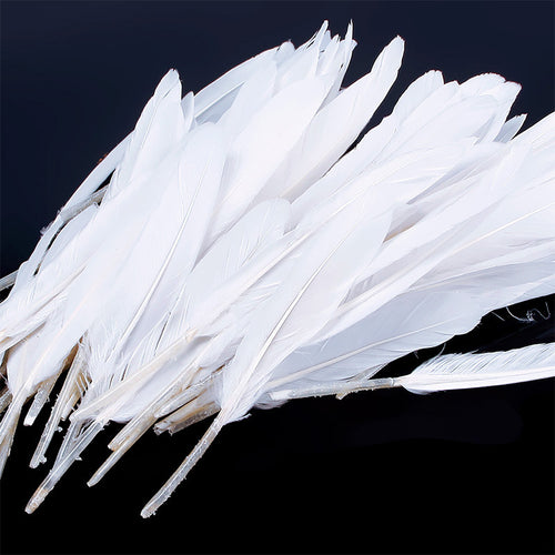 100Pcs/pack Beautiful Goose Feather 4-6 Inches 10-15 cm Pretty Feather DIY Ornaments Goose 65764