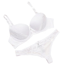 New Lace Lingerie Bra Set Women Sexy Bra Set Push Up Ultra-thin Bras And Underwear Sets Plus size Adjustable Bra And Thong Set
