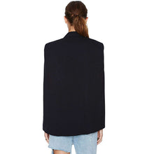 New Ladies Women Long Sleeve Lapel Cape Poncho Office Jacket Cloak Blazer Suit Coat P1