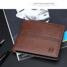 Men's Bifold Business Leather Wallet Card Holder Coin Wallet Purse