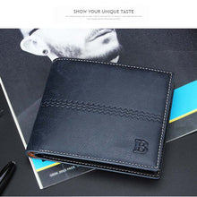 Men's Bifold Business Leather Wallet Card Holder Coin Wallet Purse
