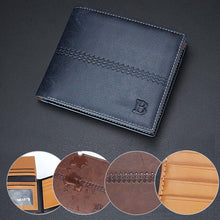 Men's Bifold Business Leather Wallet Card Holder Coin Wallet Purse