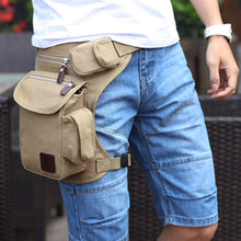Men's Canvas Hip Belt Bum Fanny Pack Waist Multifunction Leg Bag men women travel Waist Bag Money Belt Bag bolso cintura