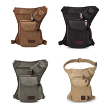 Men's Canvas Hip Belt Bum Fanny Pack Waist Multifunction Leg Bag men women travel Waist Bag Money Belt Bag bolso cintura