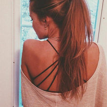 Women Strappy Bra Back Straps Cross Tank Top Trend All Match Crop Top Sexy Top Tiras Costas