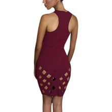 Style Women Dress Vestidos Vestido De Festa Hollow Out Bandage Bodycon Dress Slim Sexy Club Party Dresses GV479
