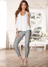 New Women Chiffon Camisole Vest Sexy Scoop Neck Sleeveless Racer Back Casual Tank Top White/Green