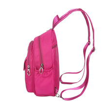 New Unisex Women Men's Waterproof Nylon Backpack Crossbody Bag Multi-Pocket Zipper Shoulder Strap Casual Shoulder Bags Chest Bag