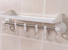 Vogue Bathroom Kitchen Livingroom Towel Hanger Wall Sucker Shelves Rack Holder 78212