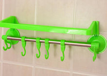 Vogue Bathroom Kitchen Livingroom Towel Hanger Wall Sucker Shelves Rack Holder 78212