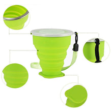 Vogue Outdoor Travel Silicone Retractable Folding Cup Telescopic Collapsible