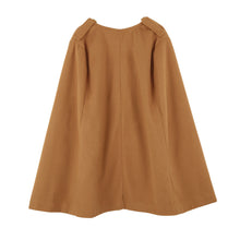 Women Coat and Jackets Batwing Cloak Loose Poncho Warm Cape Jacket Women Outerwear Overcoat Camel/Black