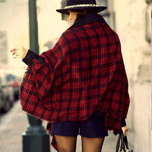 New Women Blanket Oversized Tartan Plaid Scarf Wrap Shawl Poncho Jacket Coat Stole